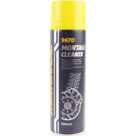 Очиститель деталей, тормозных механизмов "MONTAGE CLEANER", аэрозоль 500ml MANNOL