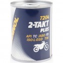 Масло 2T полусинтетическое для мототехники "2-TAKT PLUS", 100ml MANNOL