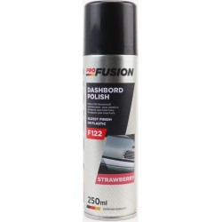 Полироль для пластика с ароматизатором (клубника) "DASHBOARD POLISH", аэрозоль 250ml ProFUSION