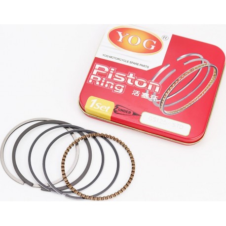 Кольца поршневые 125cc 56,5мм STD (толщина-1мм) YOG