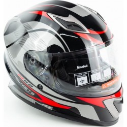 Шлем интеграл M62 S (55-56см), чёрно-красный FORTE