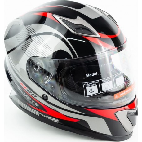 Шлем интеграл M62 S (55-56см), чёрно-красный FORTE