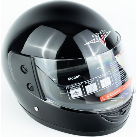 Шлем интеграл BLD-825 XS (53-54см), чёрный BLD