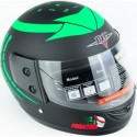 Шлем интеграл BLD-825A М (57-58см), чёрно-зелёный "хищник" мат BLD