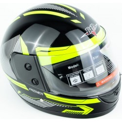 Шлем интеграл BLD-825A М (57-58см), чёрно-салатовый BLD