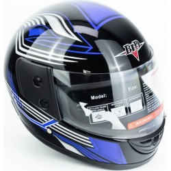 Шлем интеграл BLD-825A М (57-58см), чёрно-синий BLD