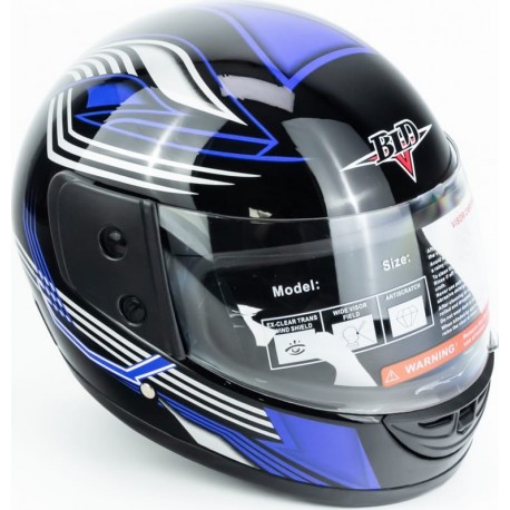 Шлем интеграл BLD-825A М (57-58см), чёрно-синий BLD