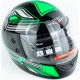 Шлем интеграл BLD-825A XS (53-54см), чёрно-салатовый BLD