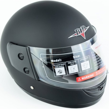 Шлем интеграл BLD-825 М (57-58см), чёрный мат BLD