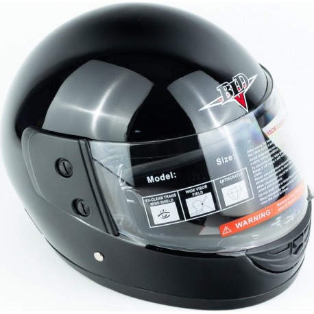 Шлем интеграл BLD-825 М (57-58см), чёрный BLD