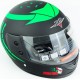 Шолом інтеграл BLD-825A XS (53-54см), чорно-зелений "хижак" мат BLD