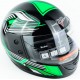 Шлем интеграл BLD-825B М (57-58см), чёрно-салатовый BLD