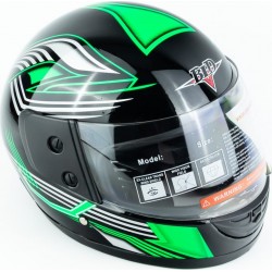 Шлем интеграл BLD-825B М (57-58см), чёрно-салатовый BLD