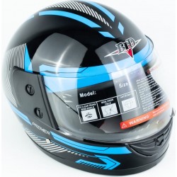 Шлем интеграл BLD-825B М (57-58см), чёрно-синий BLD