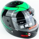 Шлем интеграл BLD-825A М (57-58см), чёрно-зелёный "хищник" BLD