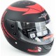 Шлем интеграл BLD-825A М (57-58см), чёрно-красный "хищник" мат BLD