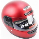 Шлем интеграл с воротом HK-221, красный мат HTK