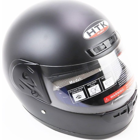 Шлем интеграл с воротом HK-221, чёрный мат HTK