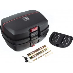 Кофр средний (пластмассовый) 450x340x270мм чёрный матовый JDR-688 JDR