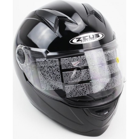 Шлем интеграл ZS-811 Solid S (55см), чёрный ZEUS