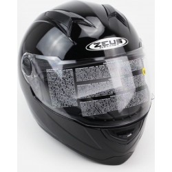 Шлем интеграл ZS-811 Solid М (57см), чёрный ZEUS