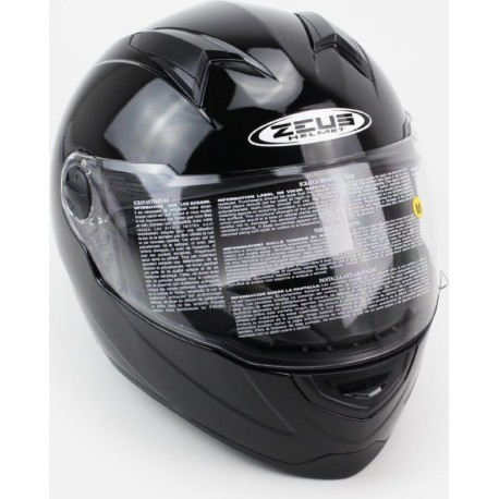 Шлем интеграл ZS-811 Solid М (57см), чёрный ZEUS