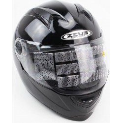 Шлем интеграл ZS-811 Solid XL (61см), чёрный ZEUS