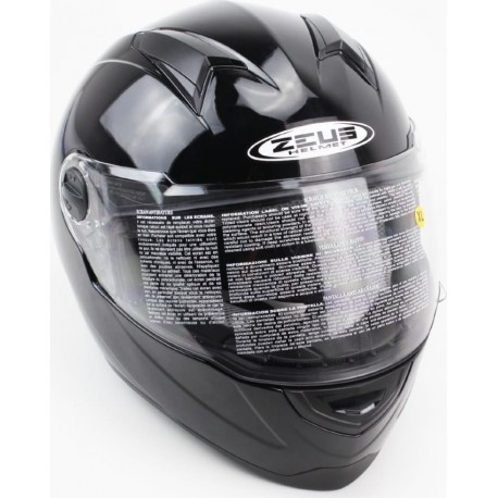 Шлем интеграл ZS-811 Solid XL (61см), чёрный ZEUS