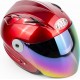 Шлем открытый HF-210 S, красный Mototech