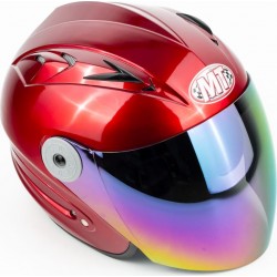 Шлем открытый HF-210 S, красный Mototech
