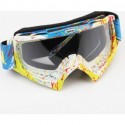 Очки кроссовые/эндуро/АТV, бело-жёлто-синие (прозрачное  без упаковки MJ-16 MOTOVAN