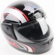 Шлем интеграл HF-101 S, чёрно-красный Q233-R KUROSAWA