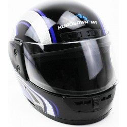 Шлем интеграл HF-101 S, чёрно-синий Q233-BL KUROSAWA