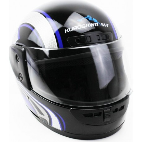 Шлем интеграл HF-101 S, чёрно-синий Q233-BL KUROSAWA