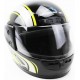 Шлем интеграл HF-101 S, чёрно-салатовый Q233-Y KUROSAWA