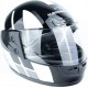 Шлем интеграл HF-101 S, чёрно-белый Q237-W KUROSAWA
