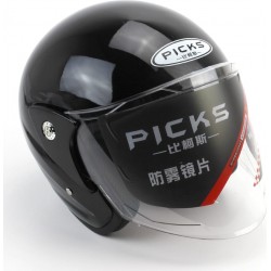 Шлем открытый АТ-666, чёрный (возможны дефекты покраски) PICKS