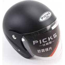 Шлем открытый АТ-666, чёрный матовый (возможны дефекты покраски) PICKS