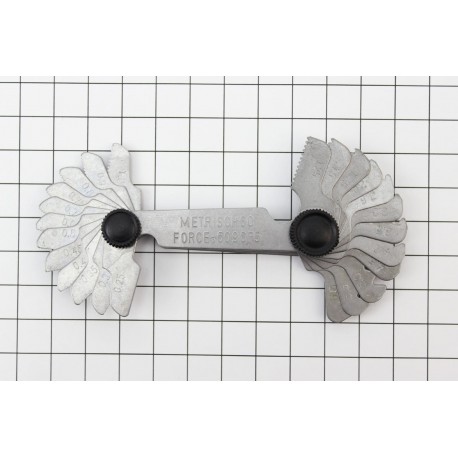 Резьбомер метрический 0,25-6мм Китай