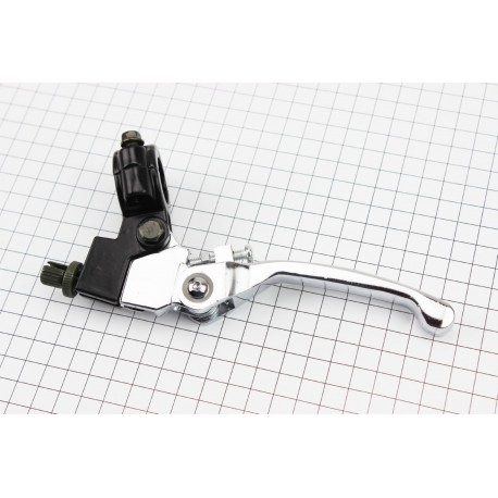 Важіль керма лівий з кріпленням (зчеплення) відкидний, хром Китай 335316