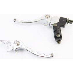 Рычаги руля к-кт (правый диск тормоз), откидные, хром тип 1 Китай