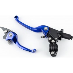 Важелі керма к-кт (правий диск гальмо), відкидні, сині Китай 335524