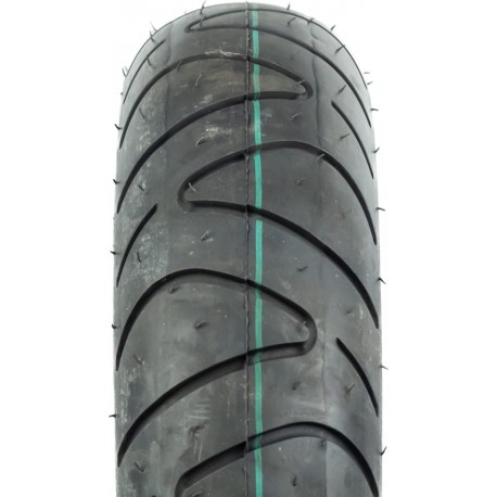 Шина 120/70-12 бескамерная, шоссейный рисунок (белый борт) HS-541 Schwalbe