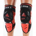 Наколенники защитные (колено+голень) к-кт 2шт, чёрно-красные тип 2 VEMAR