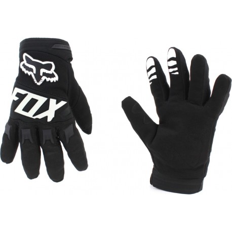 Перчатки мотоциклетные XL, чёрно-белые FOX