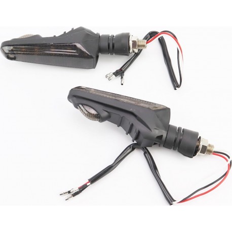 Поворотник диодный на гибкой ножке+габарит, белый LED  секвентальный, к-кт 2шт тип 2 CYT