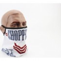 Маска лица пылезащитная "CHOPPERS", с белым рисунком (GE-97) Китай