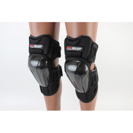 Наколенники защитные (колено) к-кт 2шт, чёрные PRO BIKER
