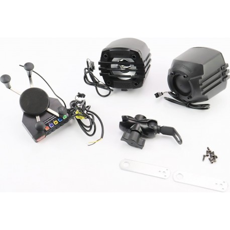 АУДИО-блок с держателем телефона (МРЗ-USB/SD, FM-радио)+колонки 2шт Китай