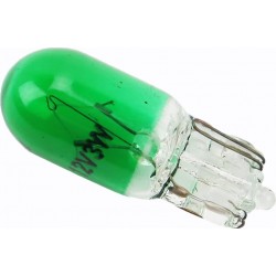 Лампа поворотника T10 (без цоколя), зелёная 12V/3W Китай